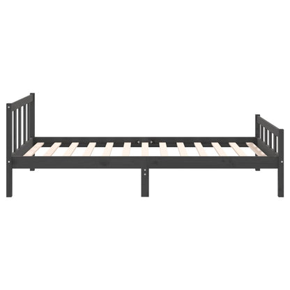 Bed Frame | Grey | Solid pine wood, Plywood slats | Single | Durable