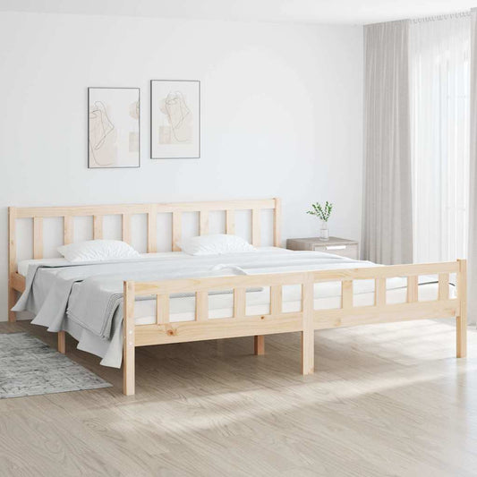 Bed Frame without Mattress Solid Wood 160x200 cm