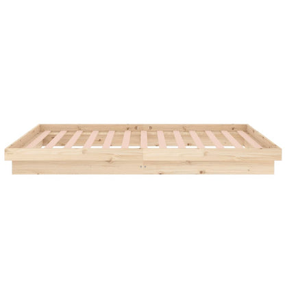 819892 vidaXL Bed Frame without Mattress Solid Wood 90x200 cm