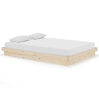 819907 vidaXL Bed Frame without Mattress Solid Wood 140x200 cm