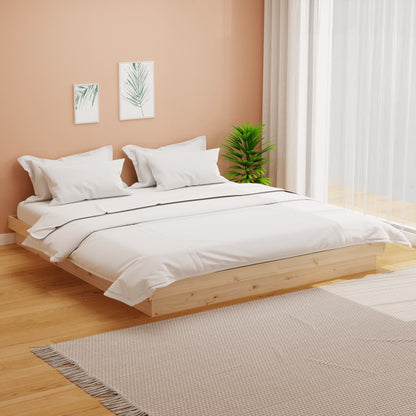 Bed Frame without Mattress Solid Wood 160x200 cm