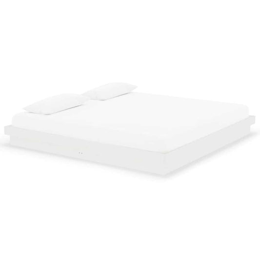 Bed Frame | White | Solid pine wood | Double | Durable | Bed Frame