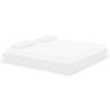 Bed Frame without Mattress White Solid Wood 200x200 cm