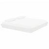 Bed Frame without Mattress White Solid Wood 200x200 cm