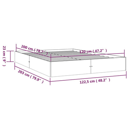 Bed Frame | Natural Wood | Solid pine wood, Plywood | Double