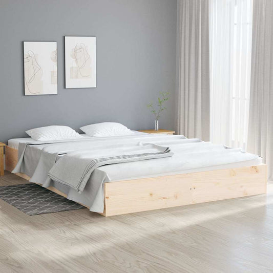 Bed Frame without Mattress Solid Wood 120x200 cm