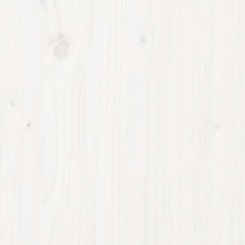 Bed Frame | White | Solid Pine Wood, Plywood | Double | Durable