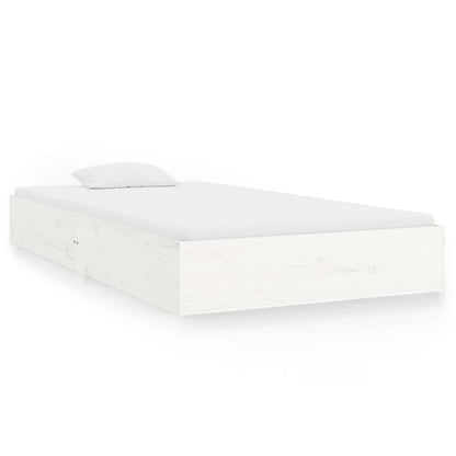 Bed Frame | White | Solid pine wood, Plywood | Single | Durable
