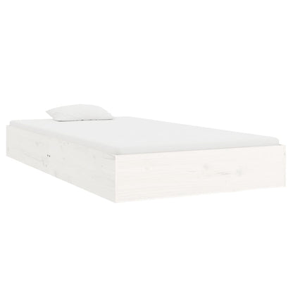Bed Frame | White | Solid pine wood, Plywood | Single | Durable