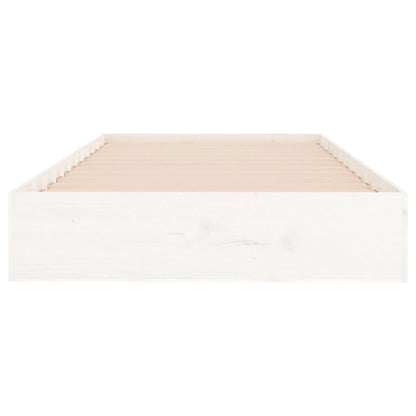 Bed Frame | White | Solid pine wood, Plywood | Single | Durable