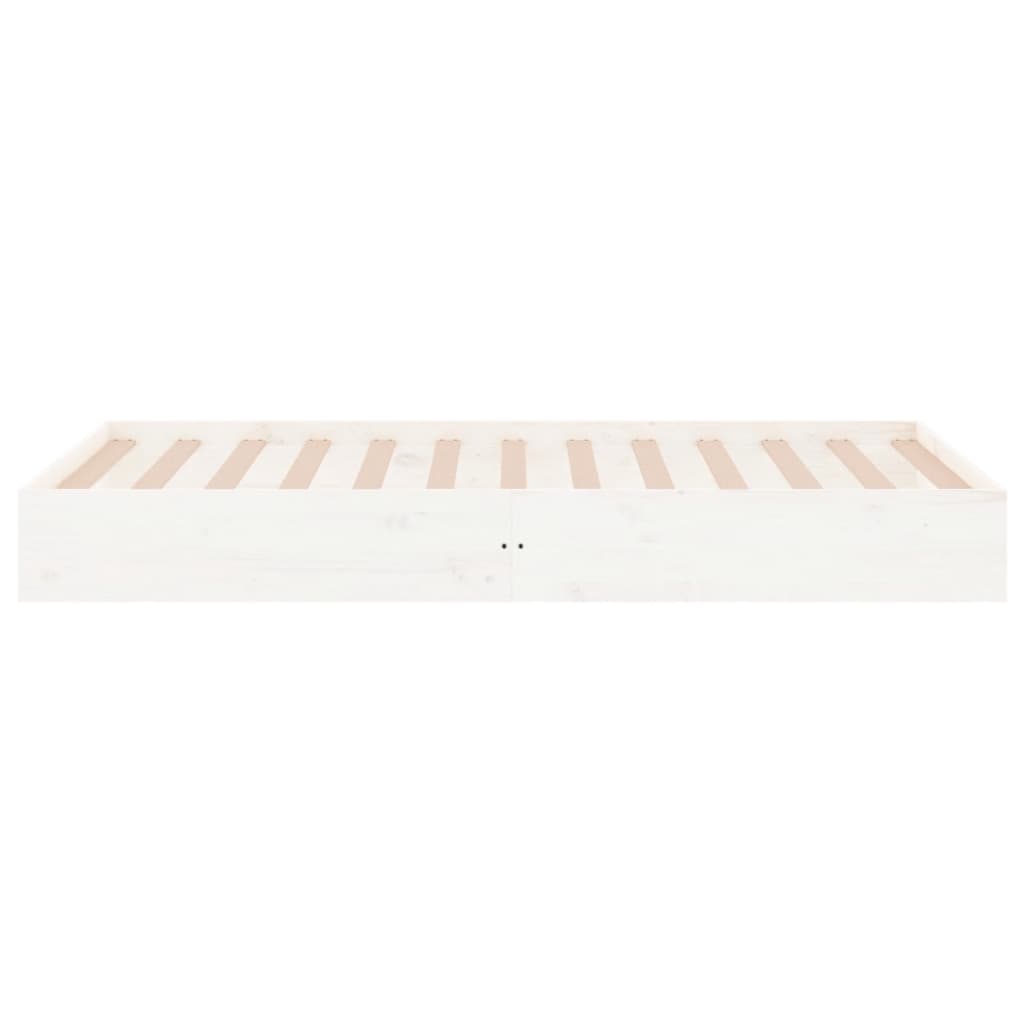 Bed Frame | White | Solid pine wood, Plywood | Single | Durable