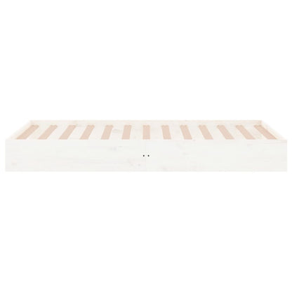 Bed Frame | White | Solid pine wood, Plywood | Single | Durable