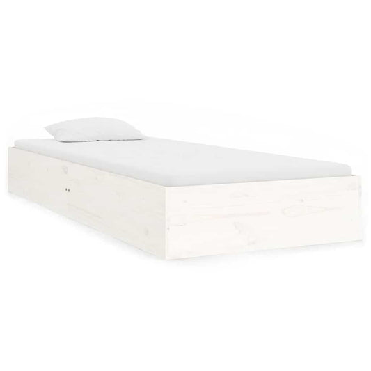 Bed Frame | White | Solid pine wood, Plywood | Small single | Bed Frame