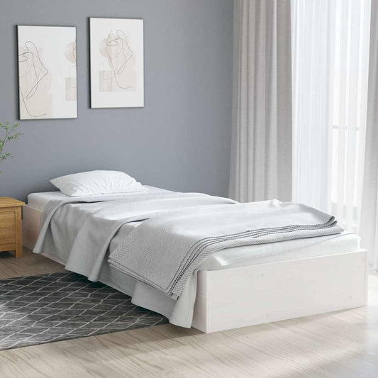 Bed Frame | White | Solid pine wood, Plywood | Small single | Bed Frame