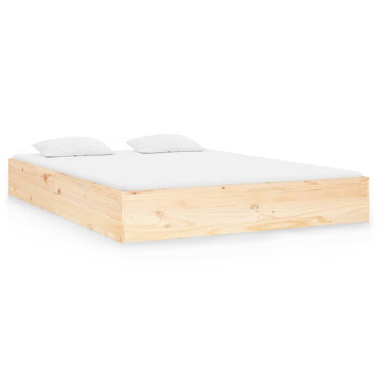 Bed Frame | Natural Wood | Solid pine wood | Small Double | Durable