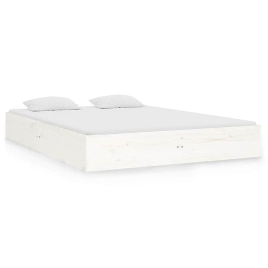 Bed Frame | White | Solid pinewood, Plywood | Small double | Bed Frame