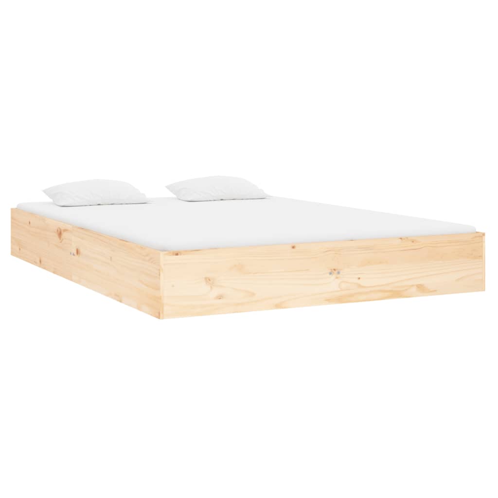 Bed Frame | Natural Pine | Solid pinewood, plywood | Double | Durable