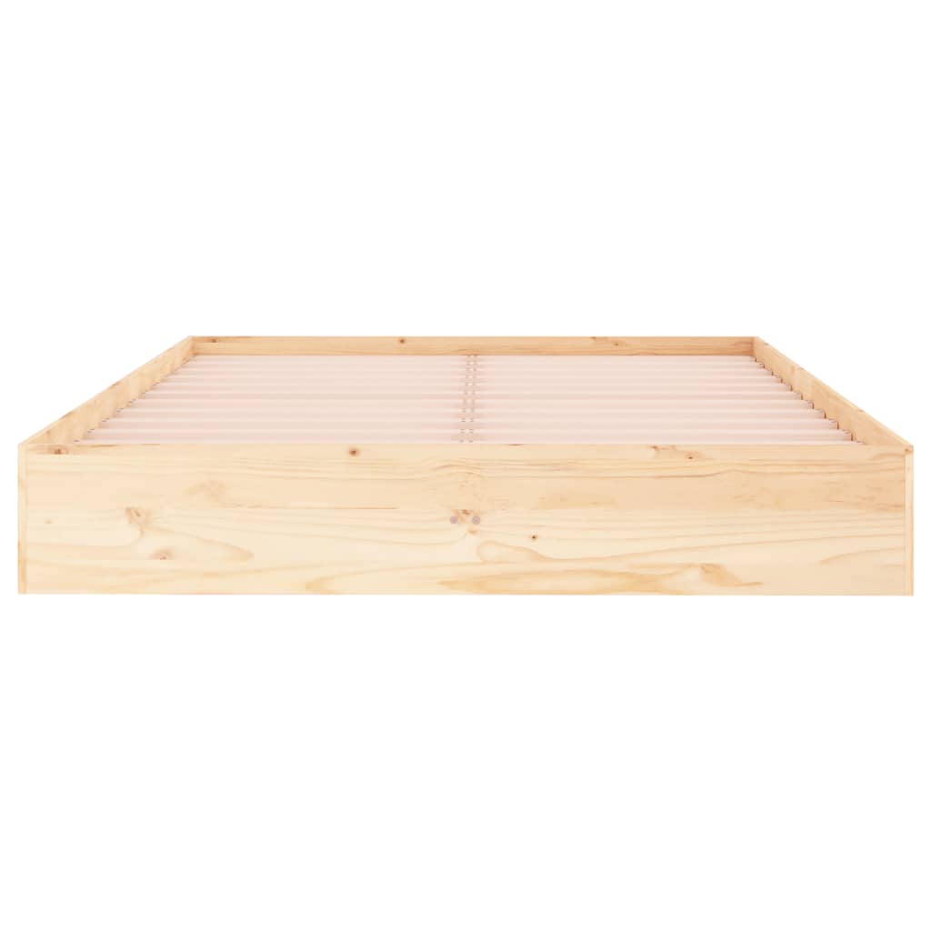 Bed Frame | Natural Pine | Solid pinewood, plywood | Double | Durable