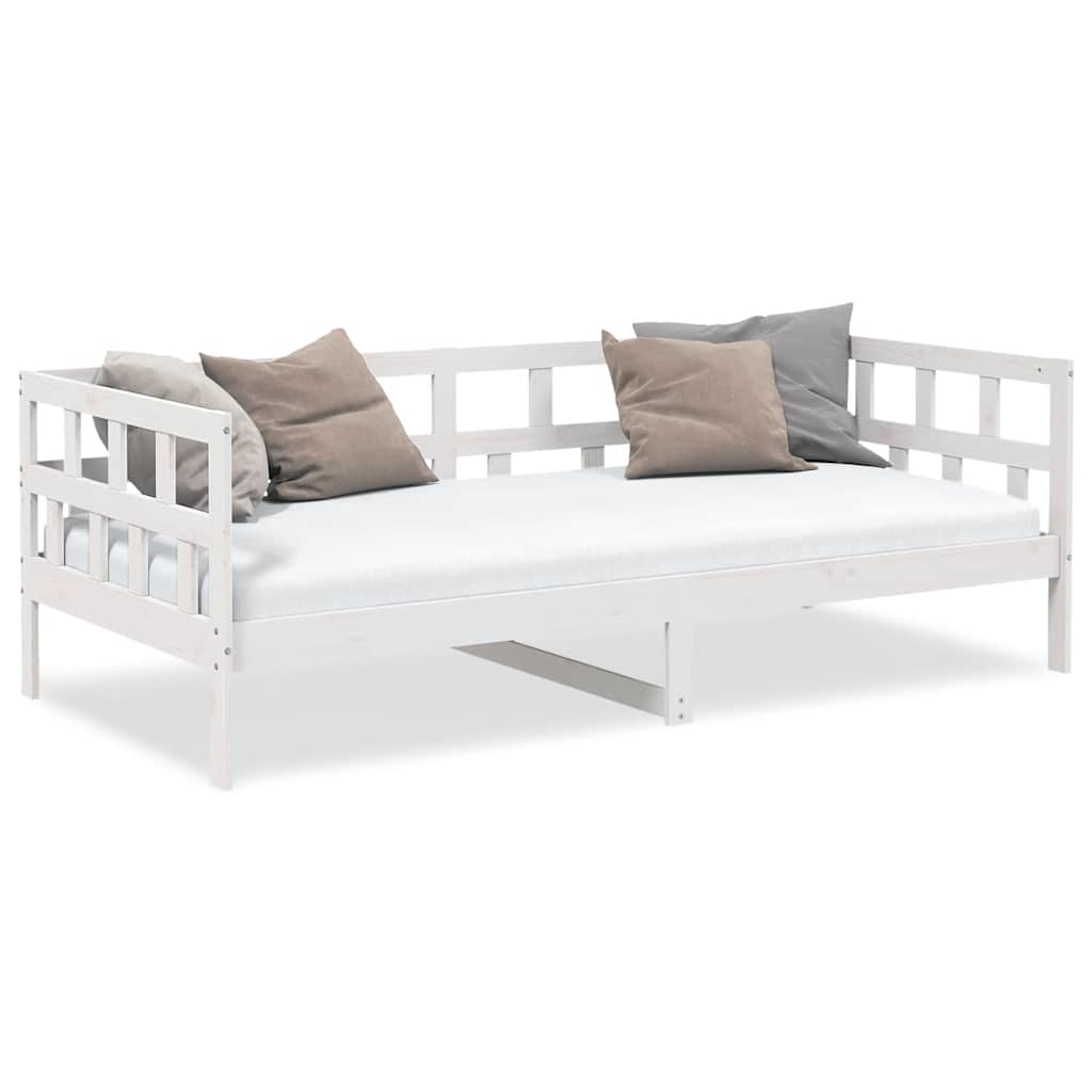 Day Bed | White | Solid pine wood | 90x200 cm