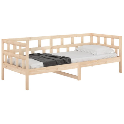 Day Bed | Natural wood | Solid pine wood | Single | Convertible