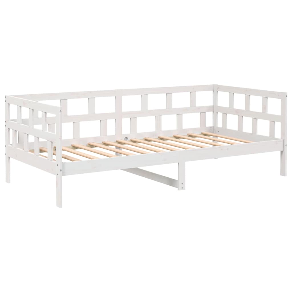 Day Bed | White | Solid Pine Wood | Single