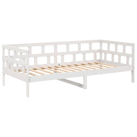 Day Bed without Mattress White Solid Wood Pine 80x200 cm