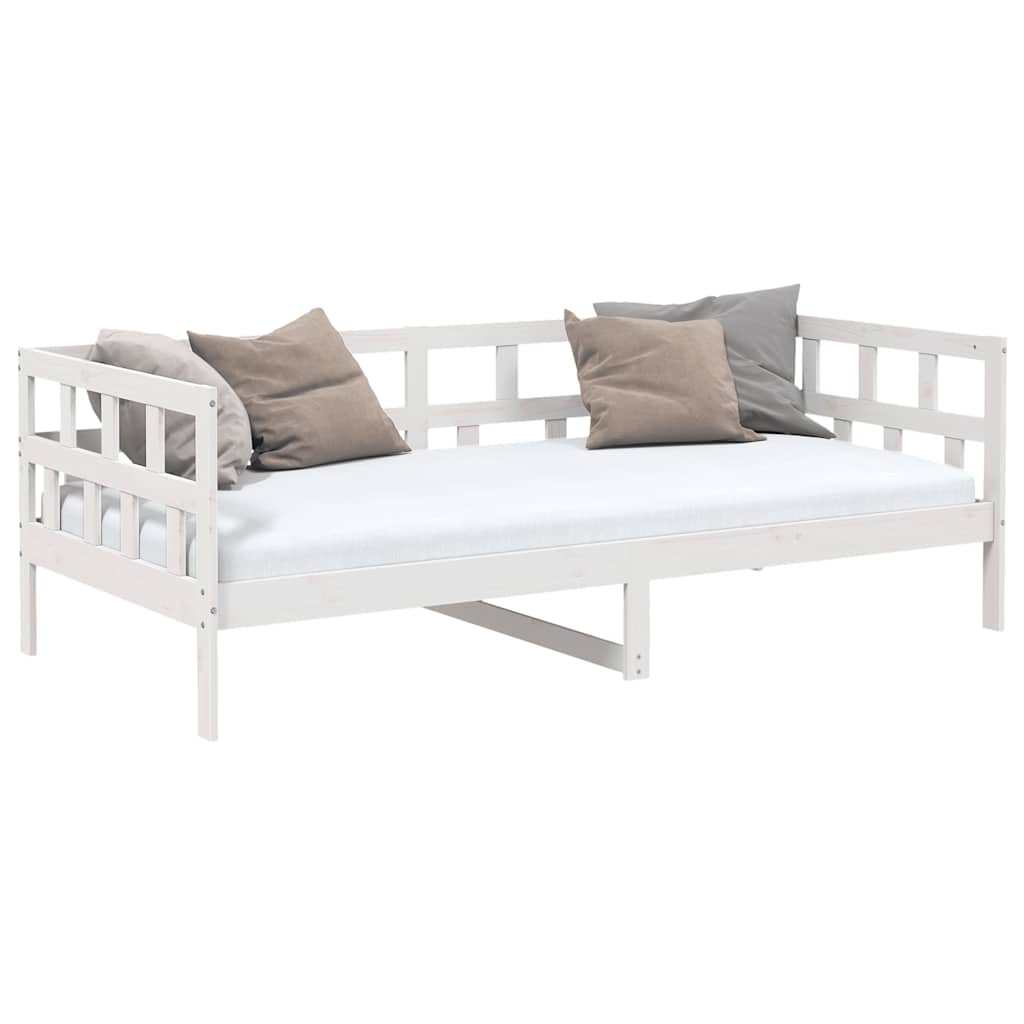 Day Bed | White | Solid Pine Wood | Single