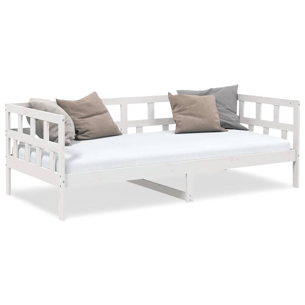 Day Bed | White | Solid Pine Wood | Single