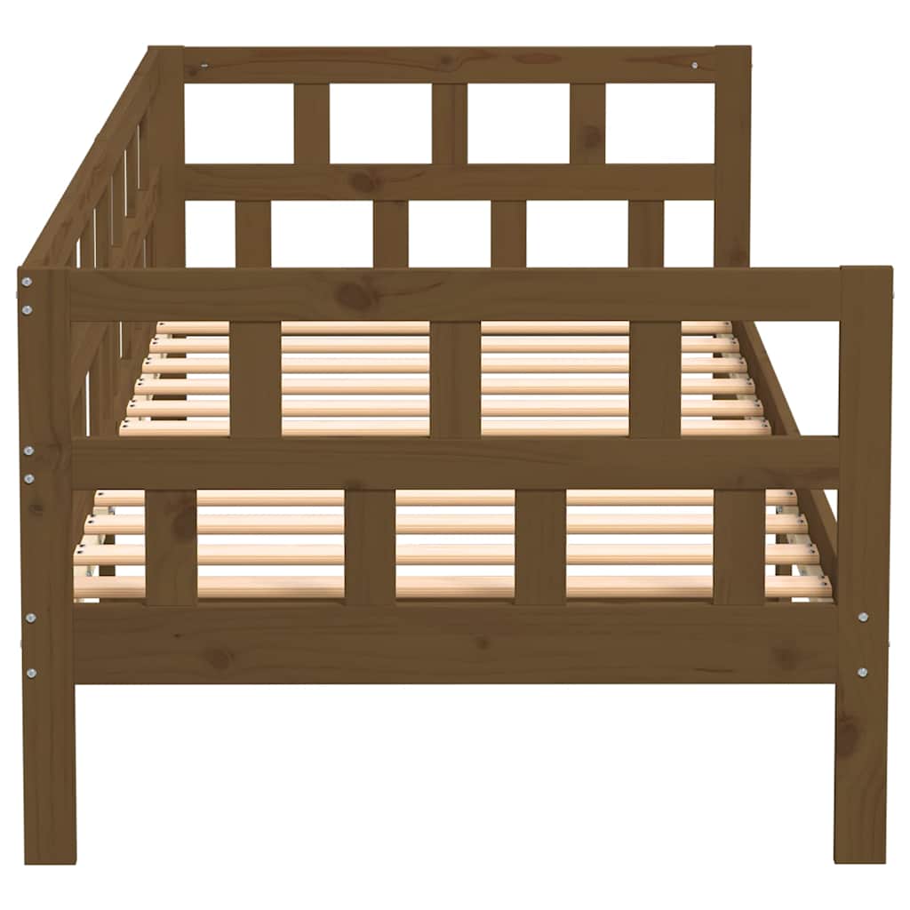 Day Bed | Honey brown | Solid pine wood | Standard |  Convertible