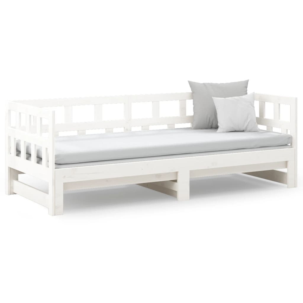 Day Bed | White | Solid pine wood | 2x