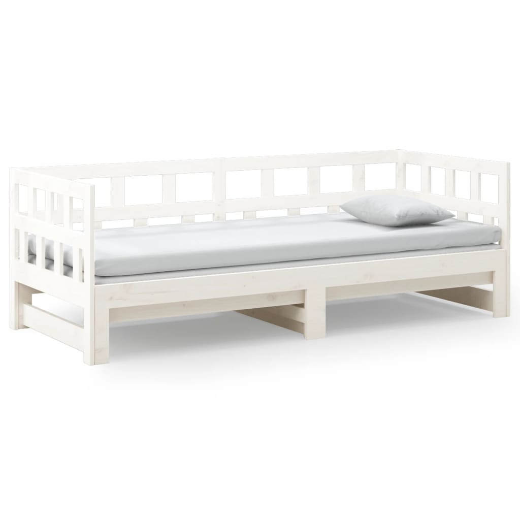 Day Bed | White | Solid pine wood | 2x