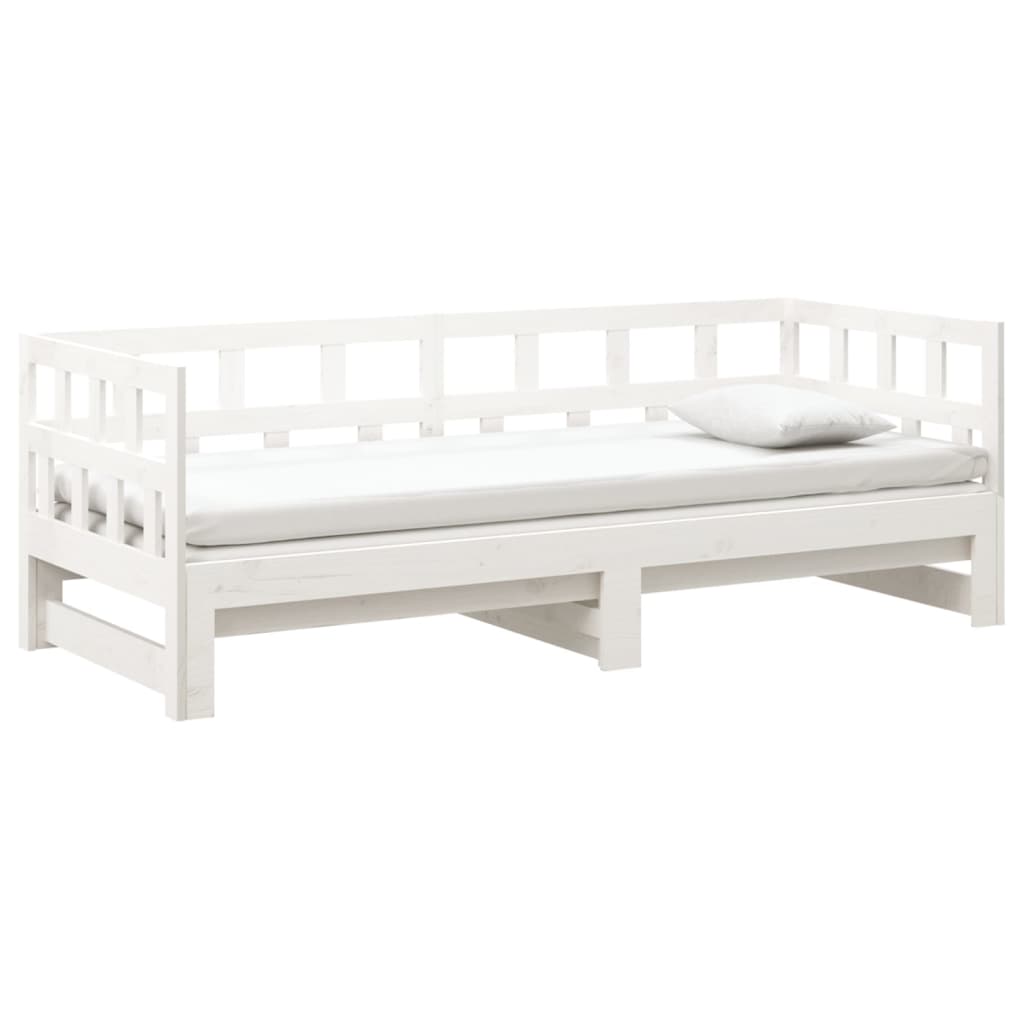 Day Bed | White | Solid pine wood | 2x