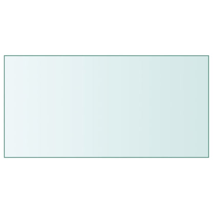 Table Top Transparent 50x100 cm Tempered Glass