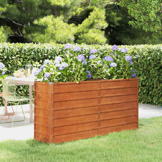 Garden Raised Bed | Rusty brown | Corten steel | Large |  Durable