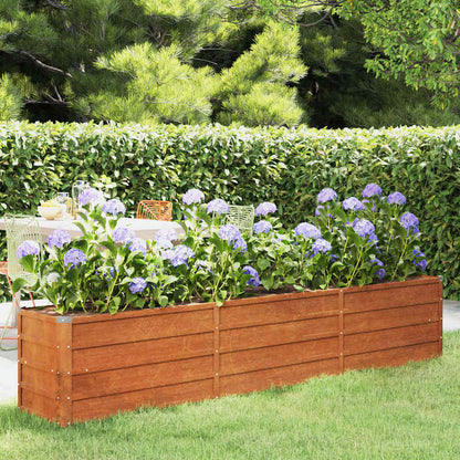 Garden Raised Bed | Rusty | Corten steel | 240 cm x 40 cm x 45 cm
