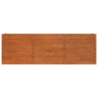 Garden Raised Bed Rusty 94.5"x15.7"x30.3" Corten Steel