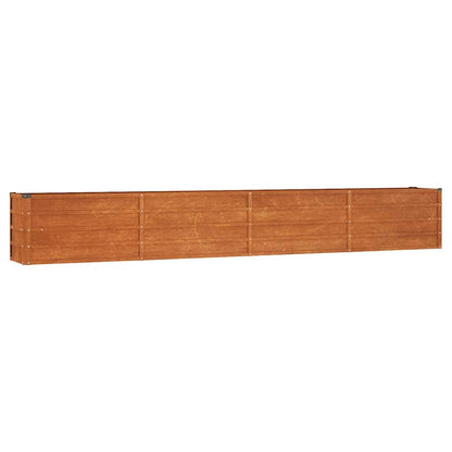 Garden Raised Bed Rusty 126"x15.7"x17.7" Corten Steel