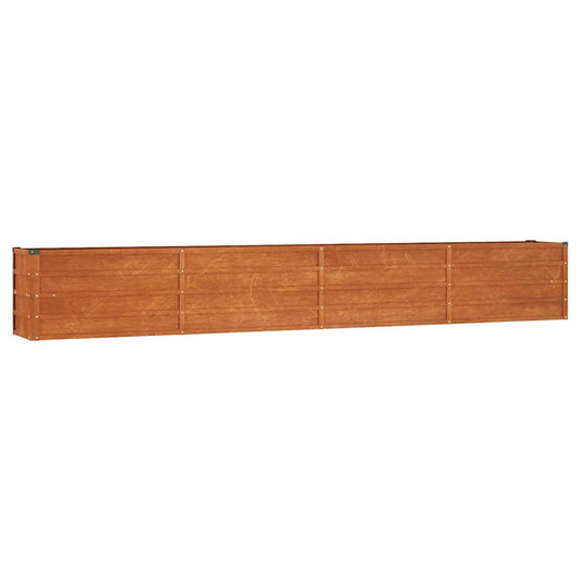 Garden Raised Bed Rusty 126"x15.7"x17.7" Corten Steel