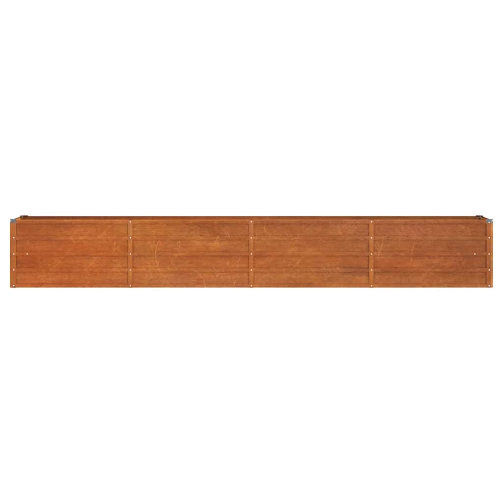 Garden Raised Bed Rusty 126"x15.7"x17.7" Corten Steel