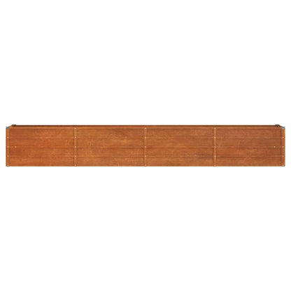 Garden Raised Bed Rusty 126"x15.7"x17.7" Corten Steel