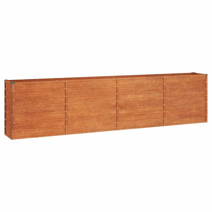 Garden Raised Bed Rusty 126"x15.7"x30.3" Corten Steel