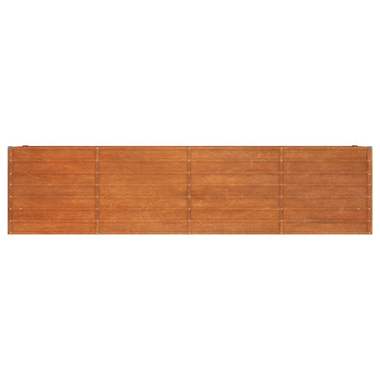 Garden Raised Bed Rusty 126"x15.7"x30.3" Corten Steel