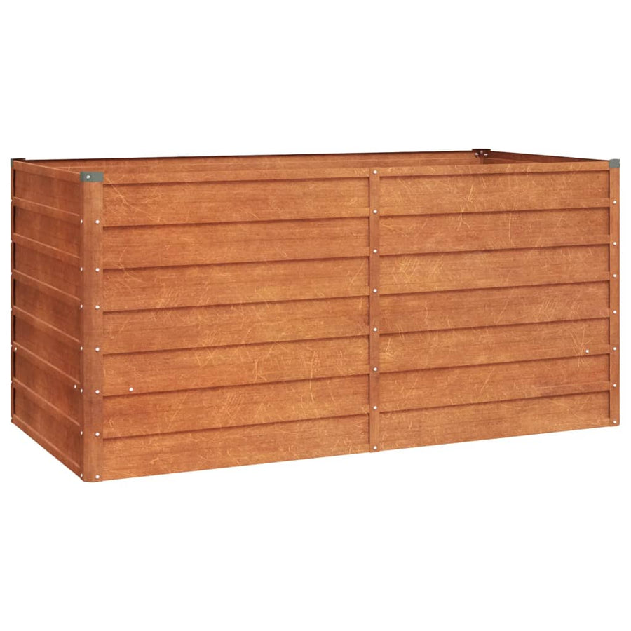Garden Raised Bed Rusty 63"x31.5"x30.3" Corten Steel