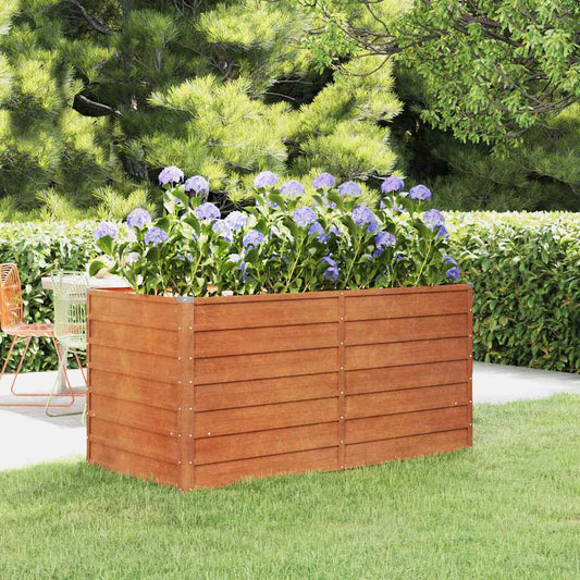 Garden Raised Bed | Brown | Corten Steel | Large | Sturdy