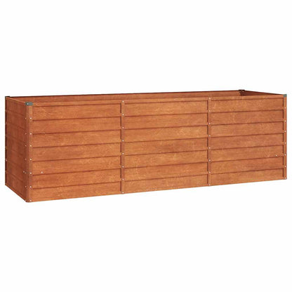 Garden Raised Bed Rusty 240x80x77 cm Corten Steel