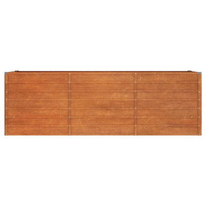 Garden Raised Bed Rusty 240x80x77 cm Corten Steel