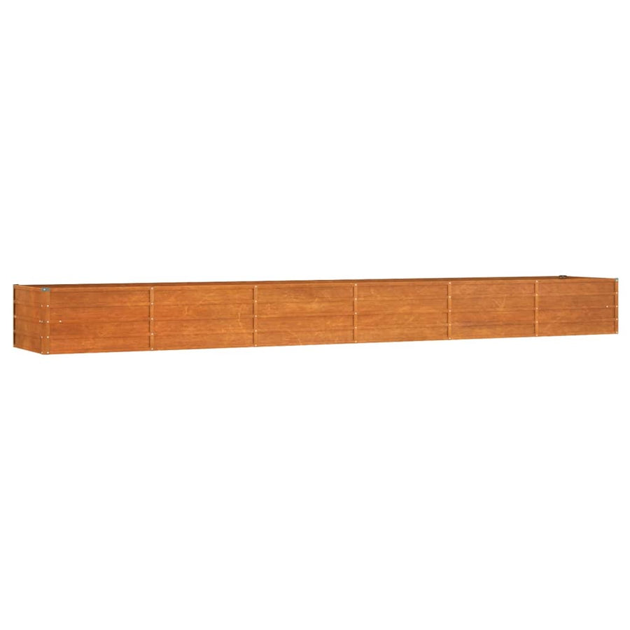 Garden Raised Bed Rusty 189"x31.5"x17.7" Corten Steel