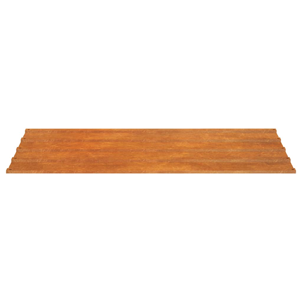 Roof Panels 12 pcs Rusty 31.5"x17.3" Corten Steel