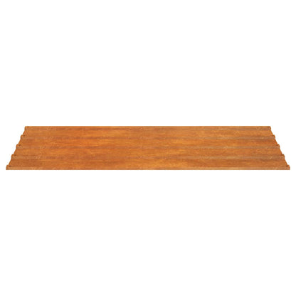 Roof Panels 12 pcs Rusty 31.5"x17.3" Corten Steel