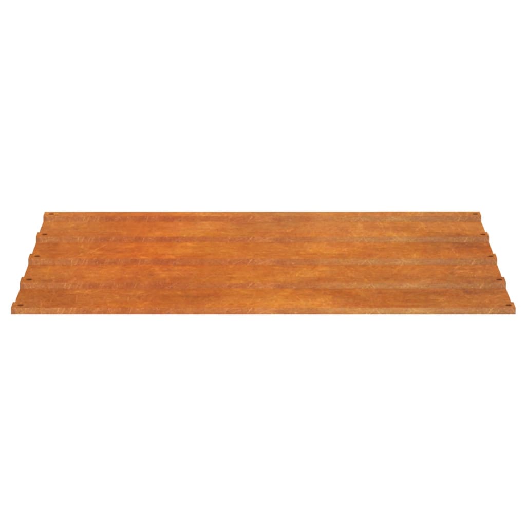 Roof Panels 12 pcs Rusty 39.4"x17.3" Corten Steel